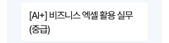 [AI+] 비즈니스 엑셀 활용 실무(중급)