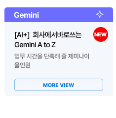 [AI+] 회사에서 바로 쓰는 Gemini A to Z